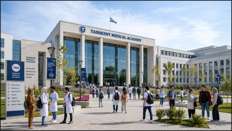 MBBS in Uzbekistan 2026 at a modern medical university campus